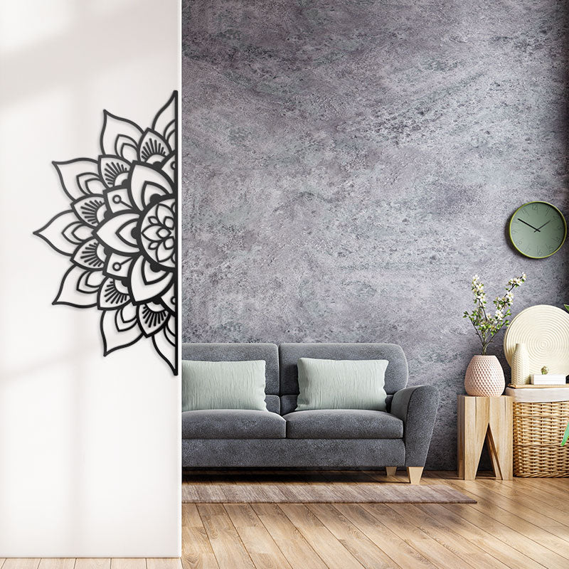 Mandala Metal Wall Art for Living Room Decor, Modern Living Room Decor,  Metal Artwork Wall Decor - iWantDIY