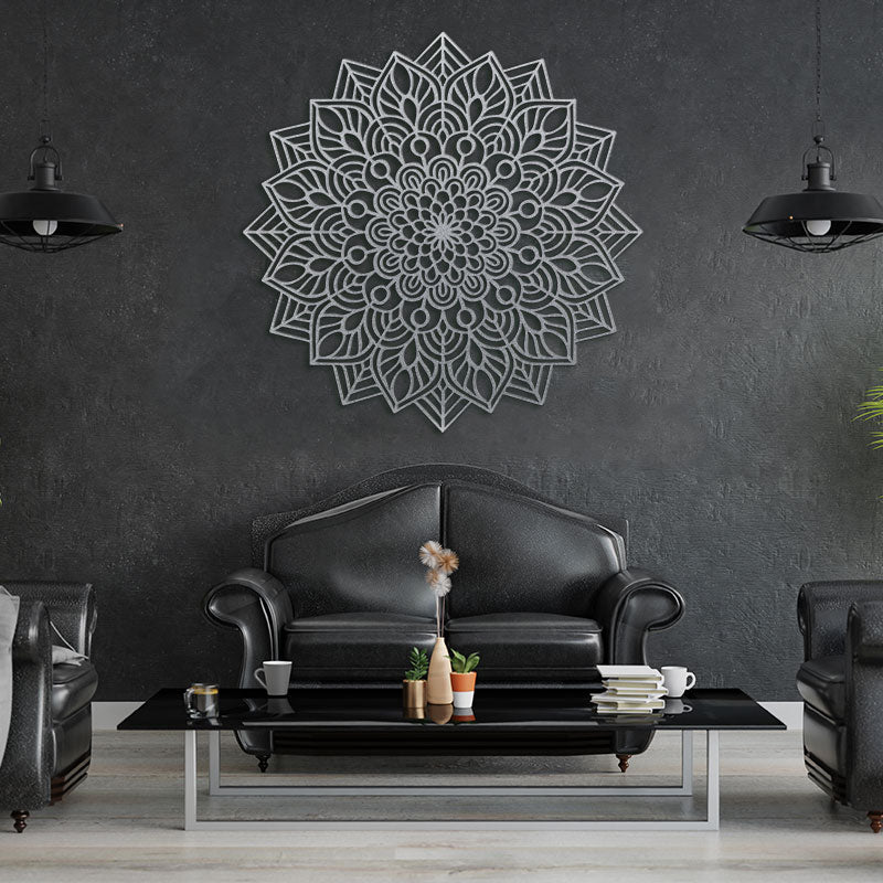 Artrooms Beautiful Mandala Metal Wall Art - Wall Decoration
