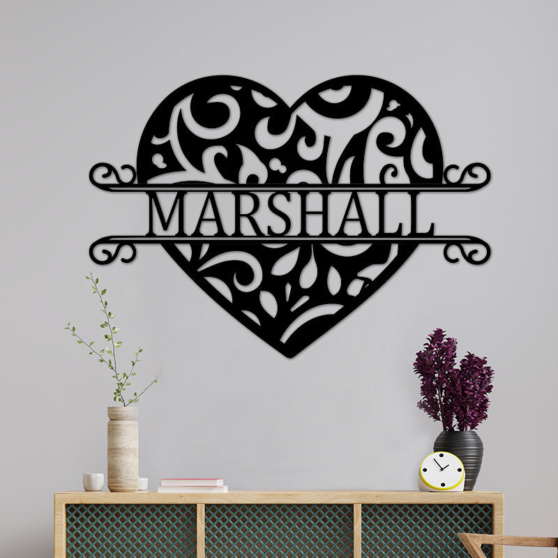 Custom Decorative Metal Heart Sign