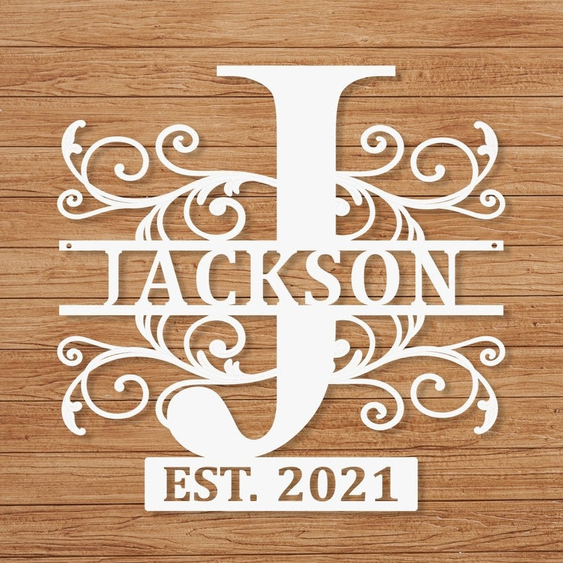 wedding gifts for couples 2024, Letters for Wall Decor, Personalized Metal  Letters Sign, Personalized Name Sign, Initial Split Letter Sign